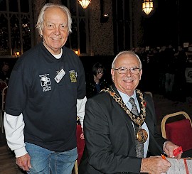 Mayor and Mayoress sign up as CAMRA members at Rochdale Beer Festival
