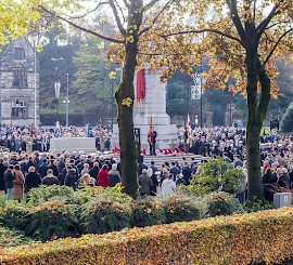 Remembrance Sunday in Rochdale Town Centre