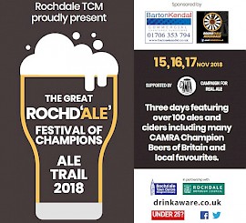 A pub crawl with a difference: the Great Rochd‘ale’ Festival of Champions Ale Trail 2018